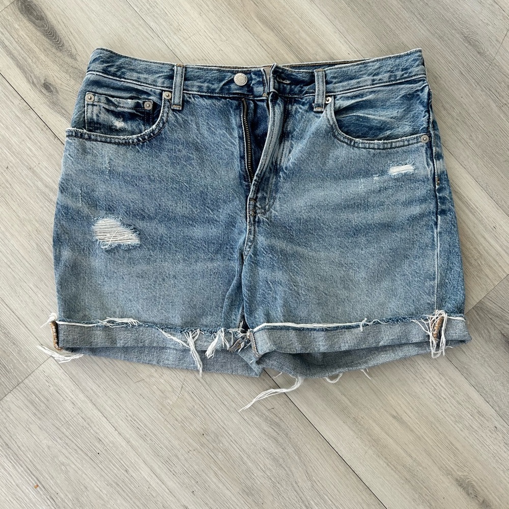 Everlane Denim Cutoff Relaxed Shorts Size 28